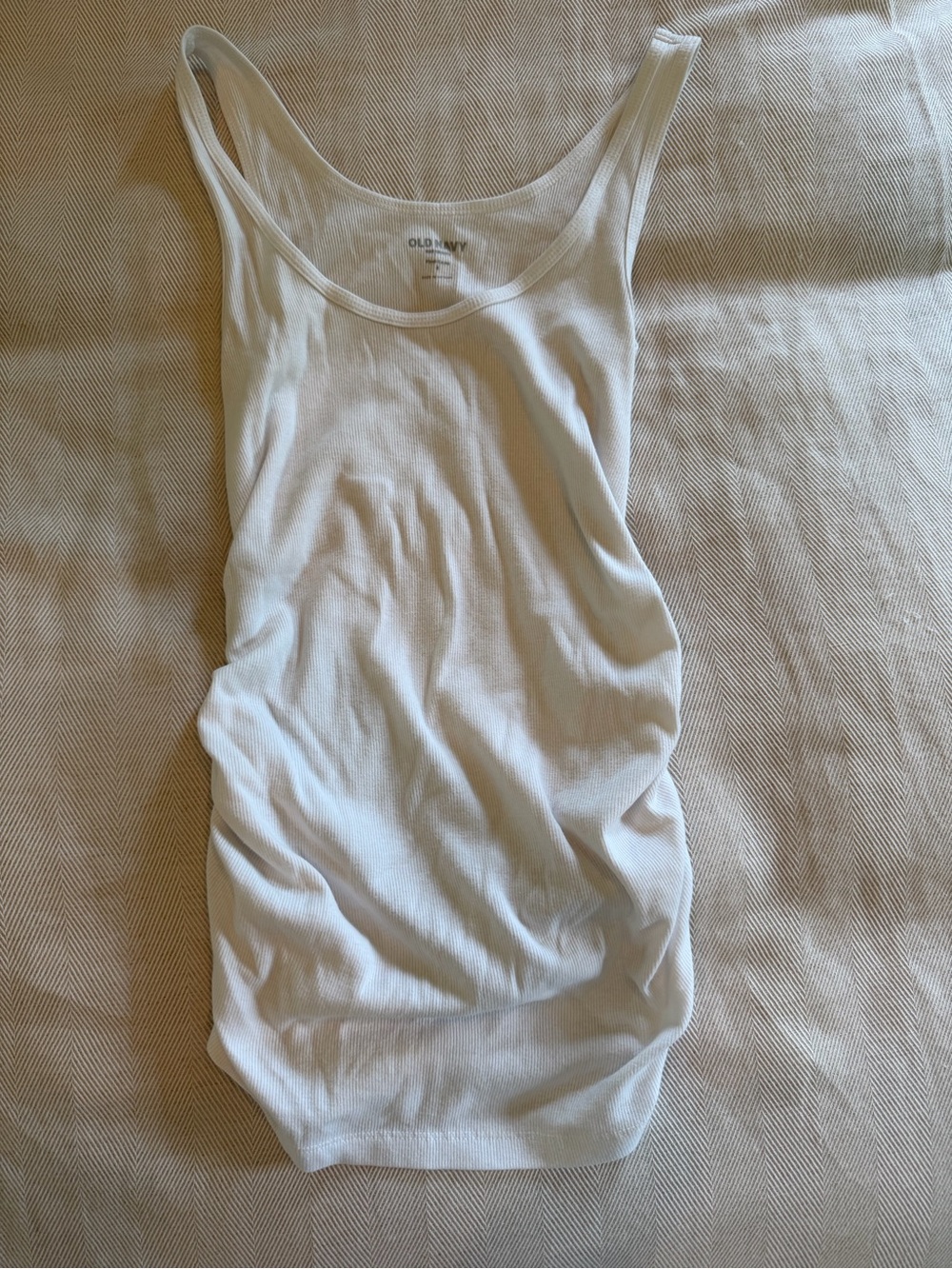 Old Navy White Maternity Tank Top